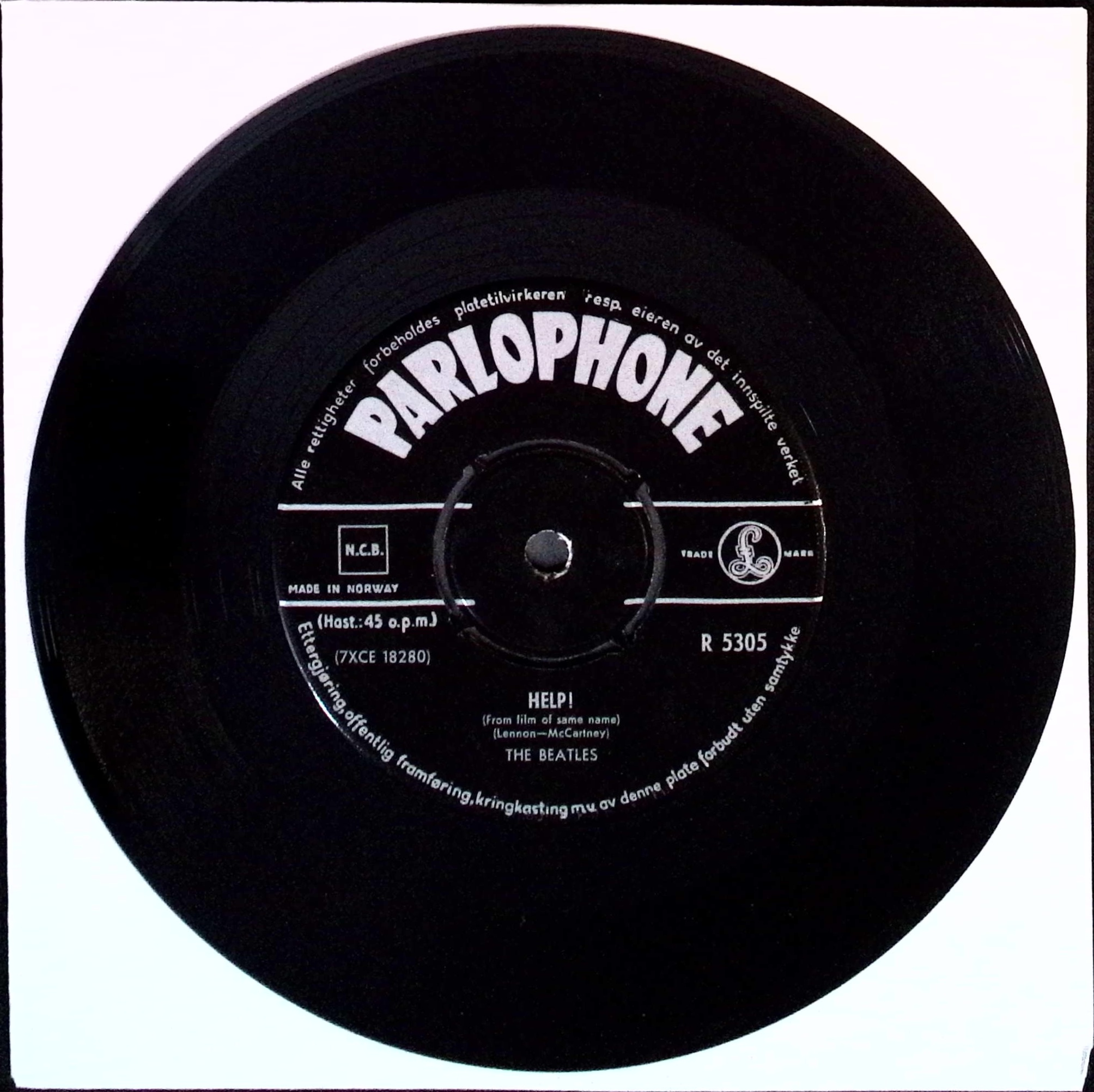 The Beatles - Help! / I'm down (Norway)