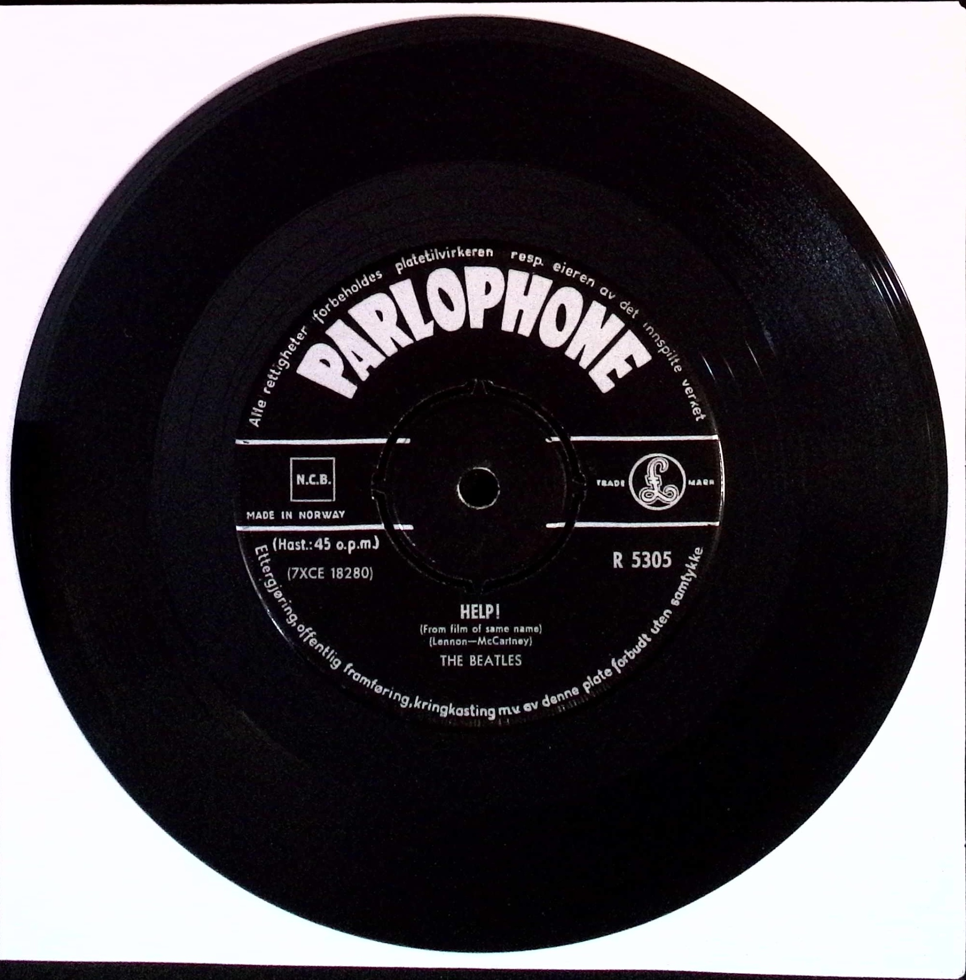 The Beatles - Help / I'm Down (Norway)