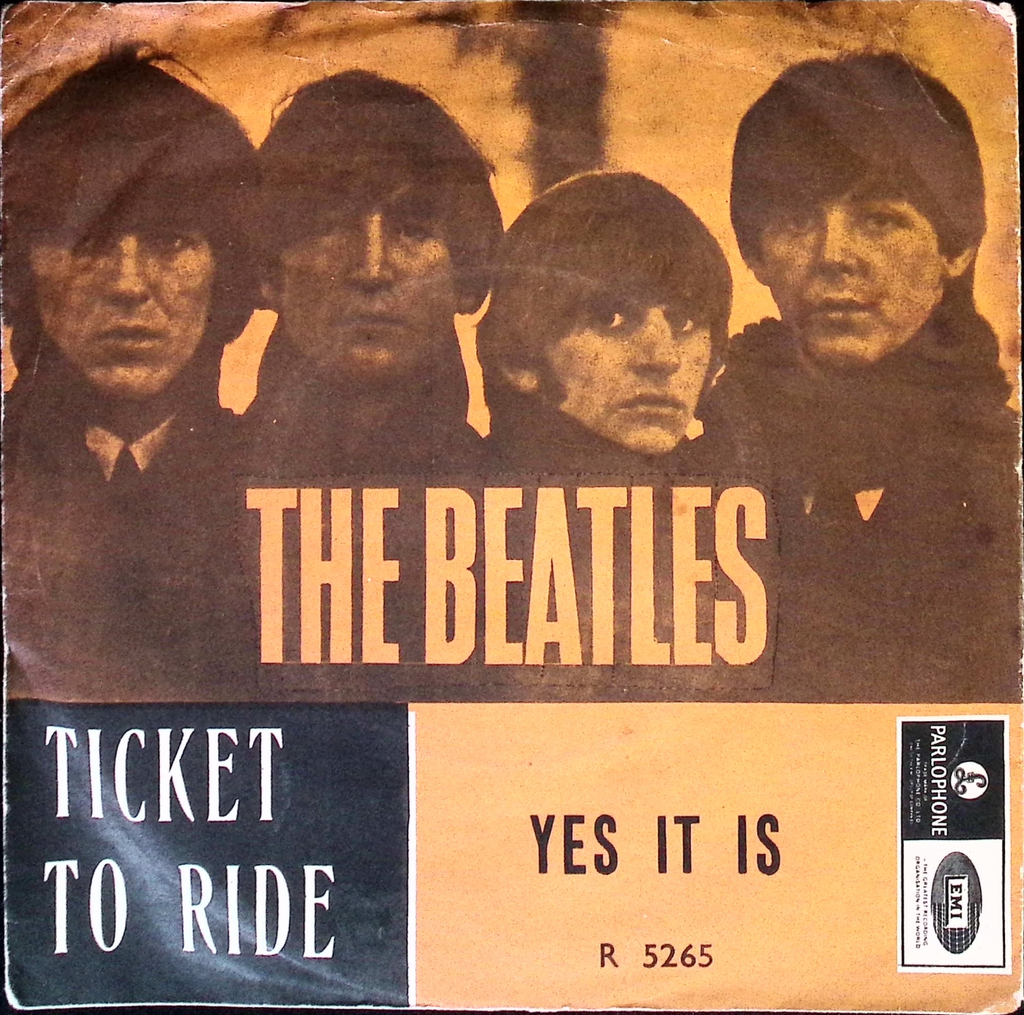The Beatles - Ticket to ride / Yes it is (Norway)
