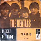 The Beatles - Ticket to ride / Yes it is (Norway)