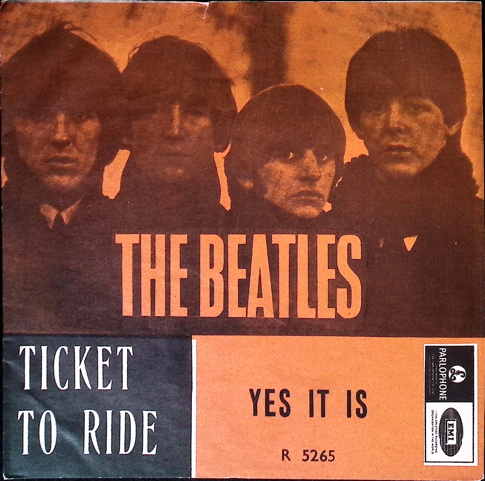 The Beatles - Ticket to ride / Yes it is (Norway)