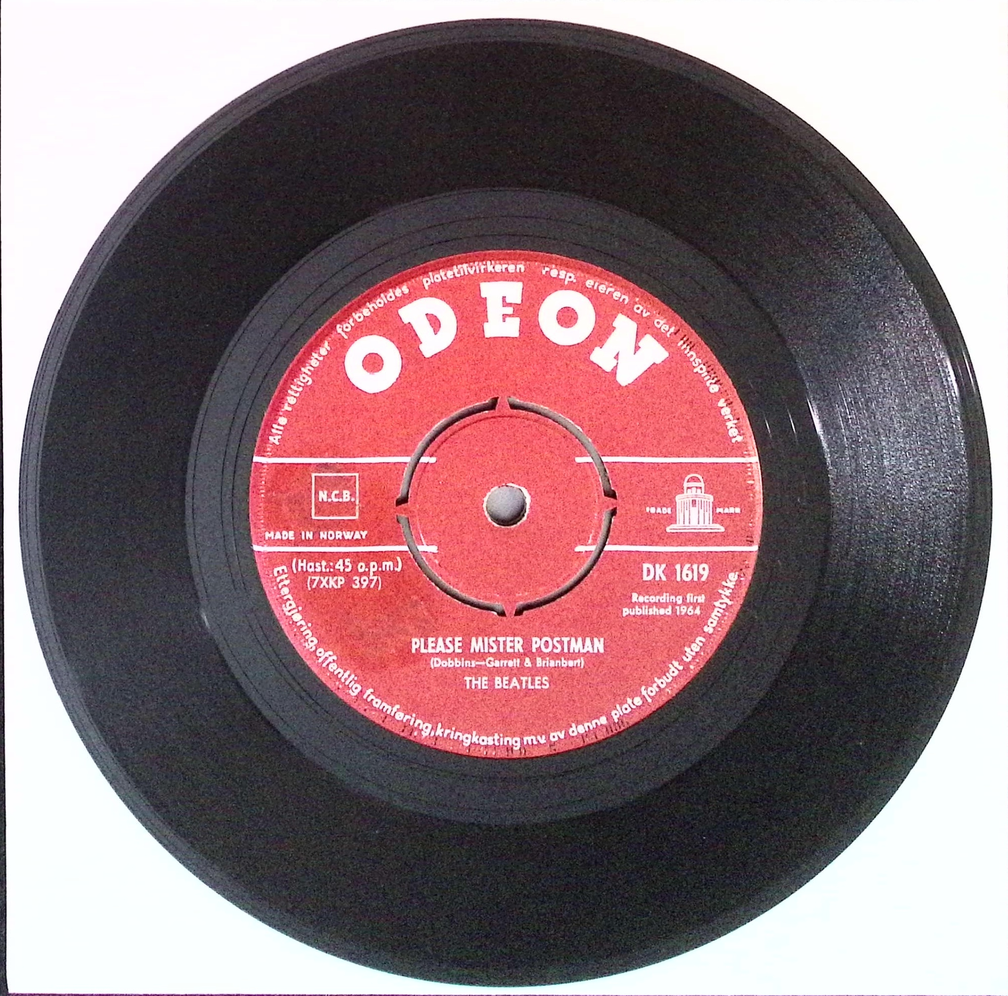 The Beatles - Roll Over Beethoven / Please Mister Postman (Norway)