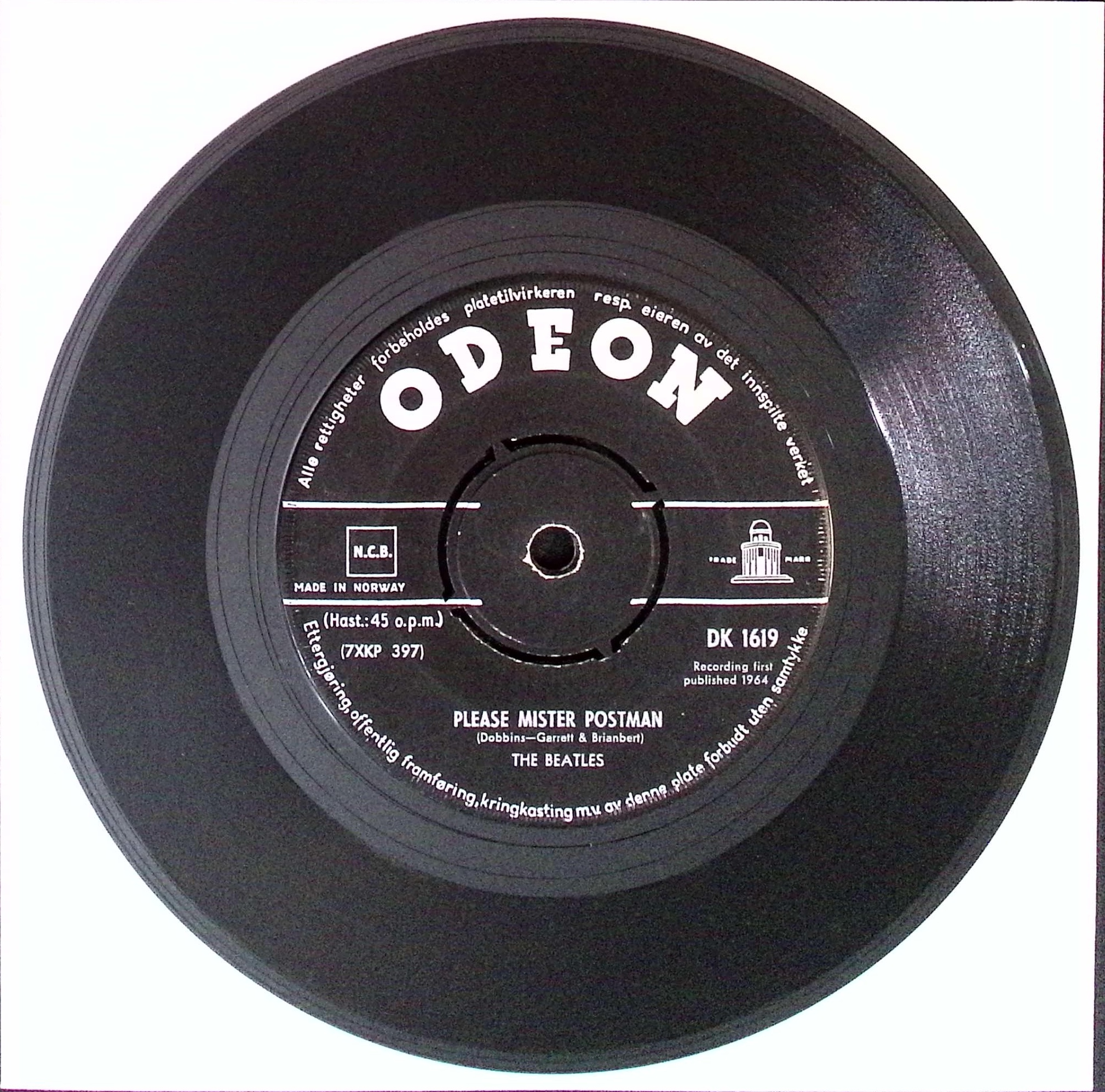 The Beatles - Roll over beethoven / Please mister postman (Norway)