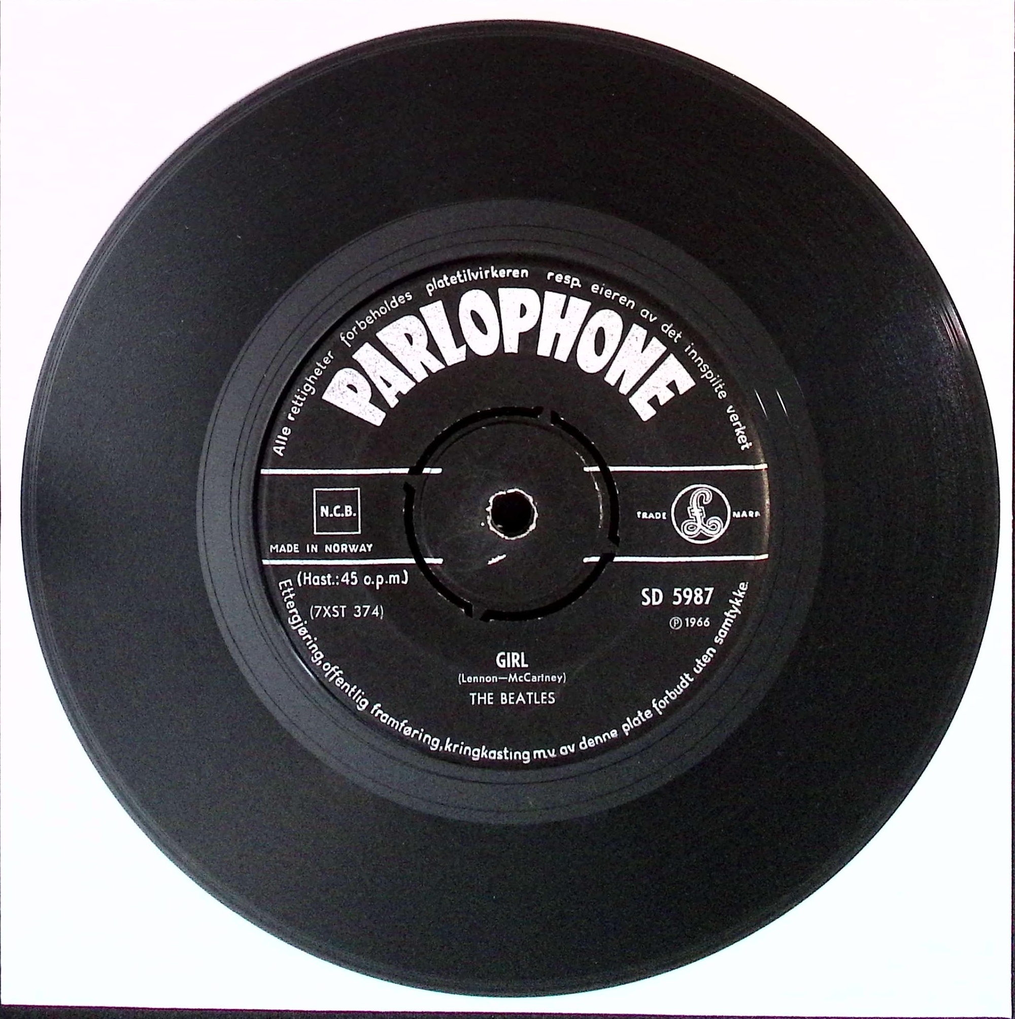 The Beatles - Michelle / Girl (Norway)