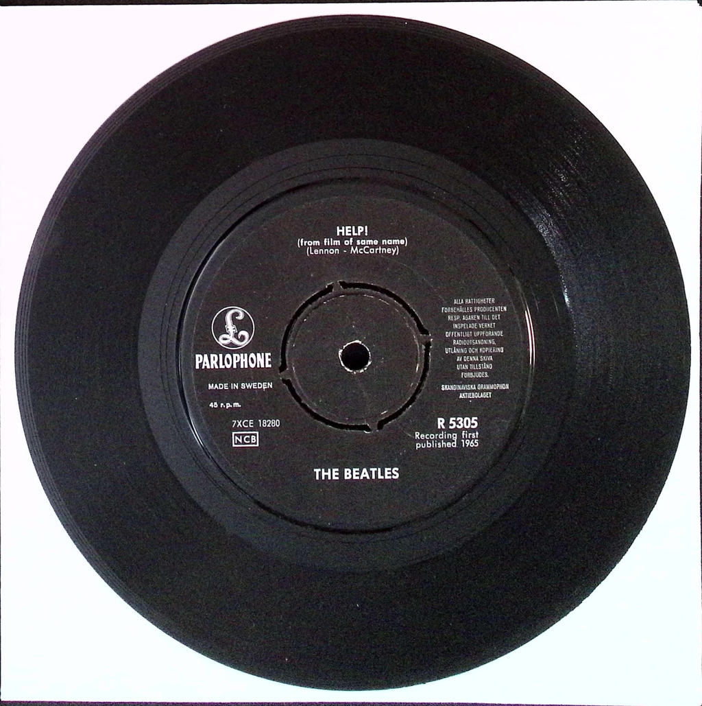The Beatles - Help / I'm Down (Sweden)