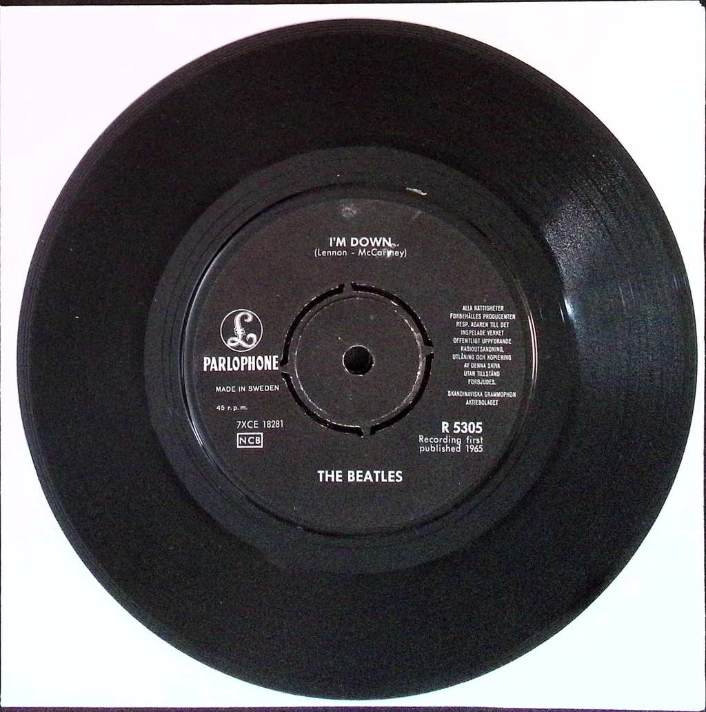 The Beatles - Help / I'm Down (Sweden)