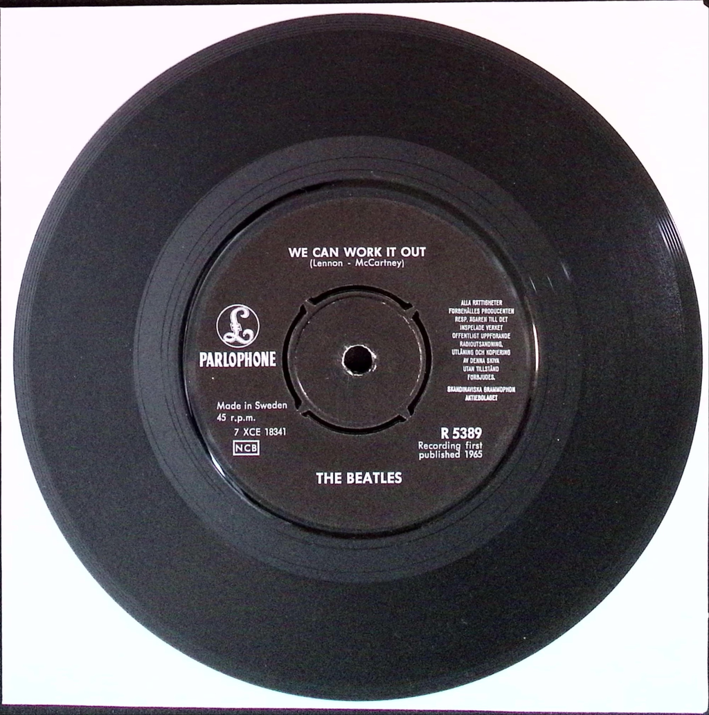 The Beatles - We Can Work It Out / Day Tripper (Sweden)