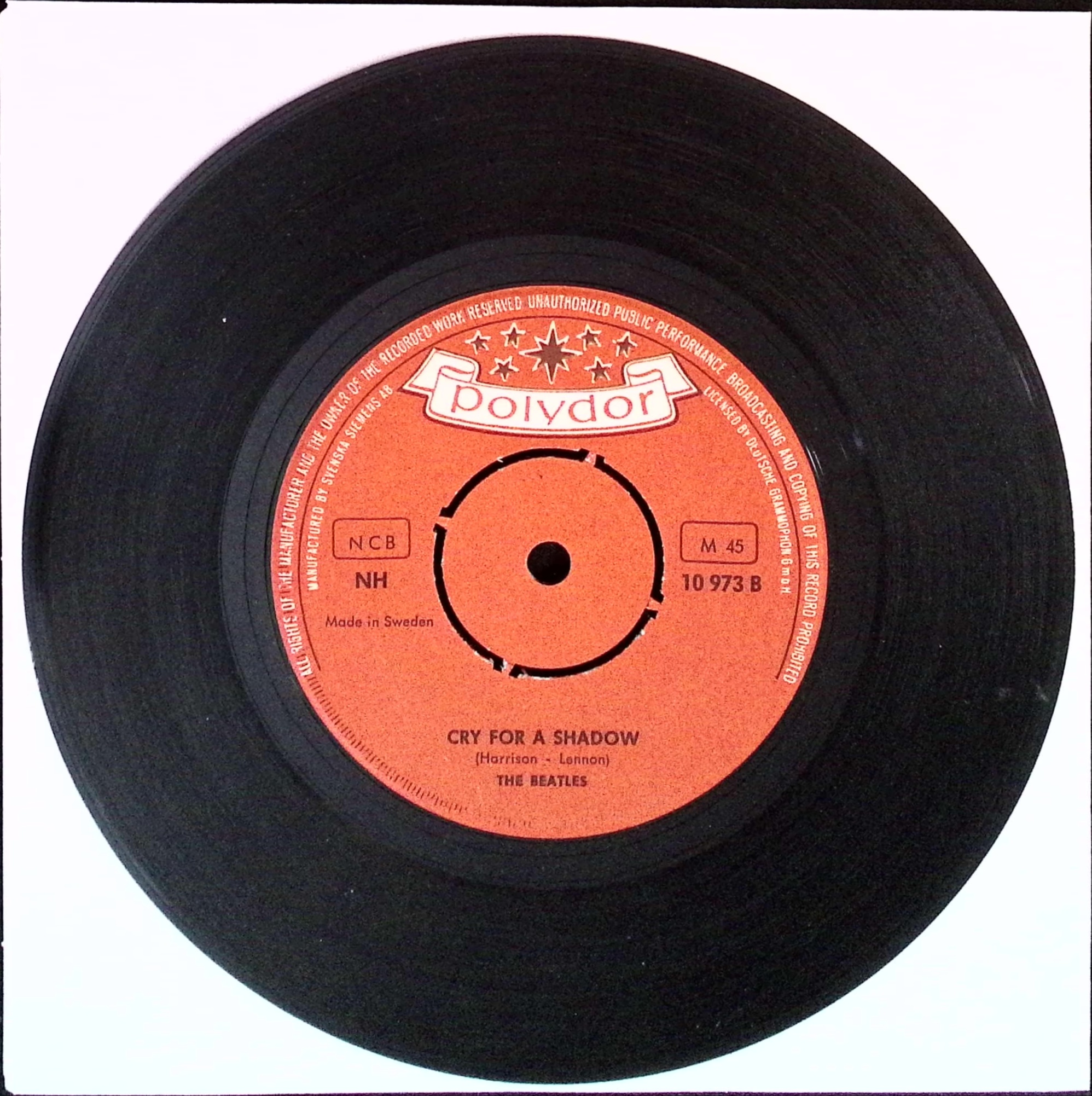 The Beatles - My Bonnie / Cry for a shadow (Sweden)