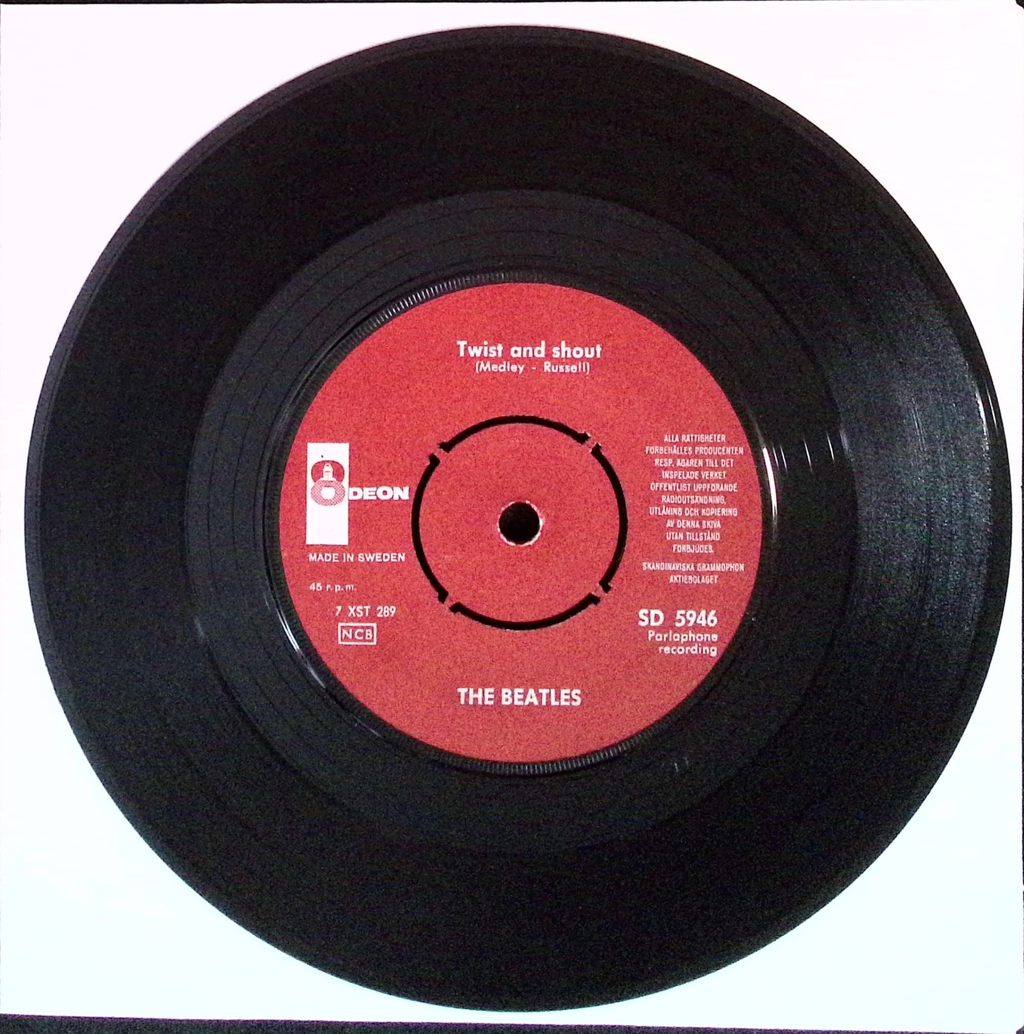 The Beatles - Twist And Shout / Boys (Sweden)