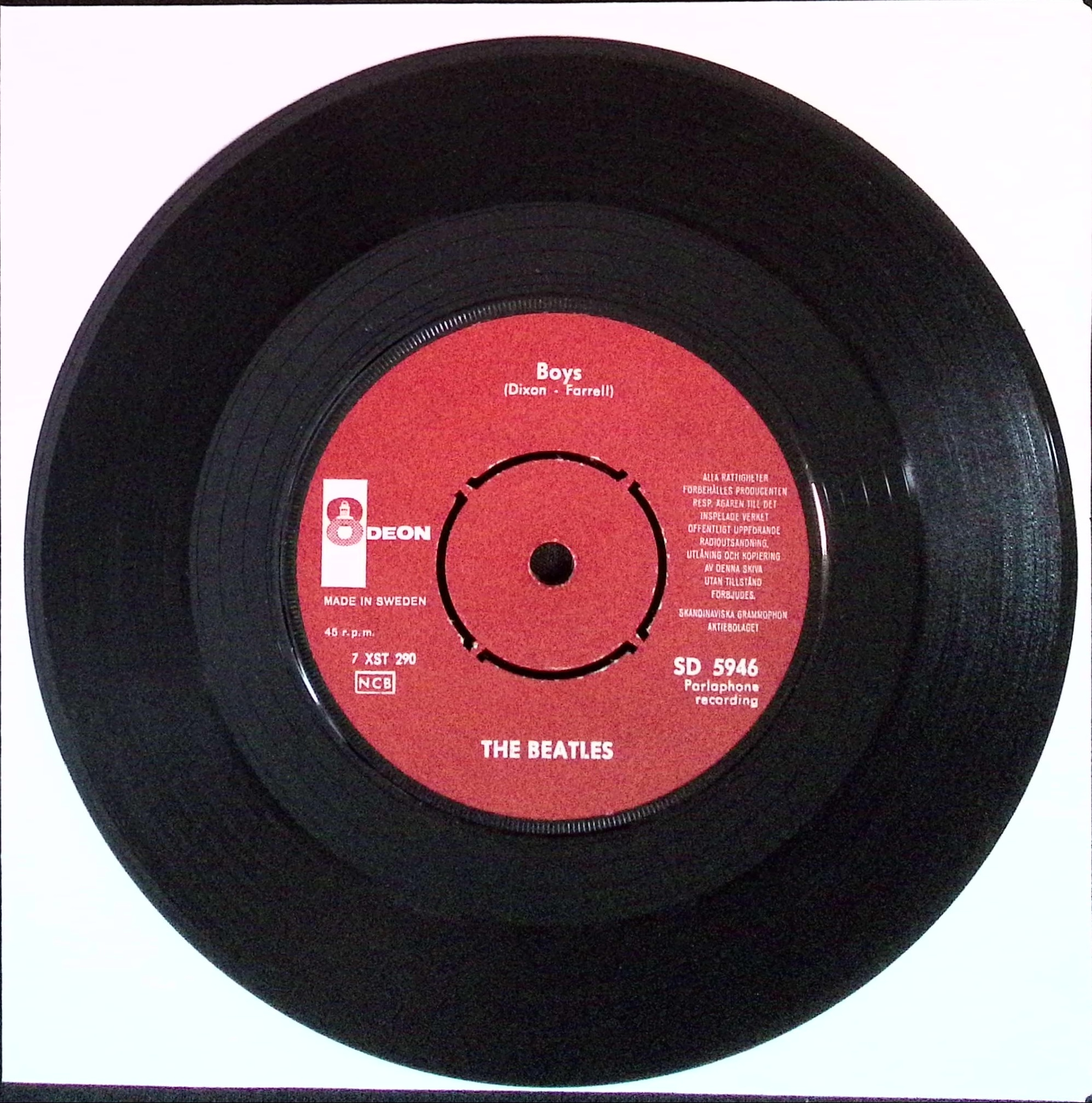 The Beatles - Twist And Shout / Boys (Sweden)