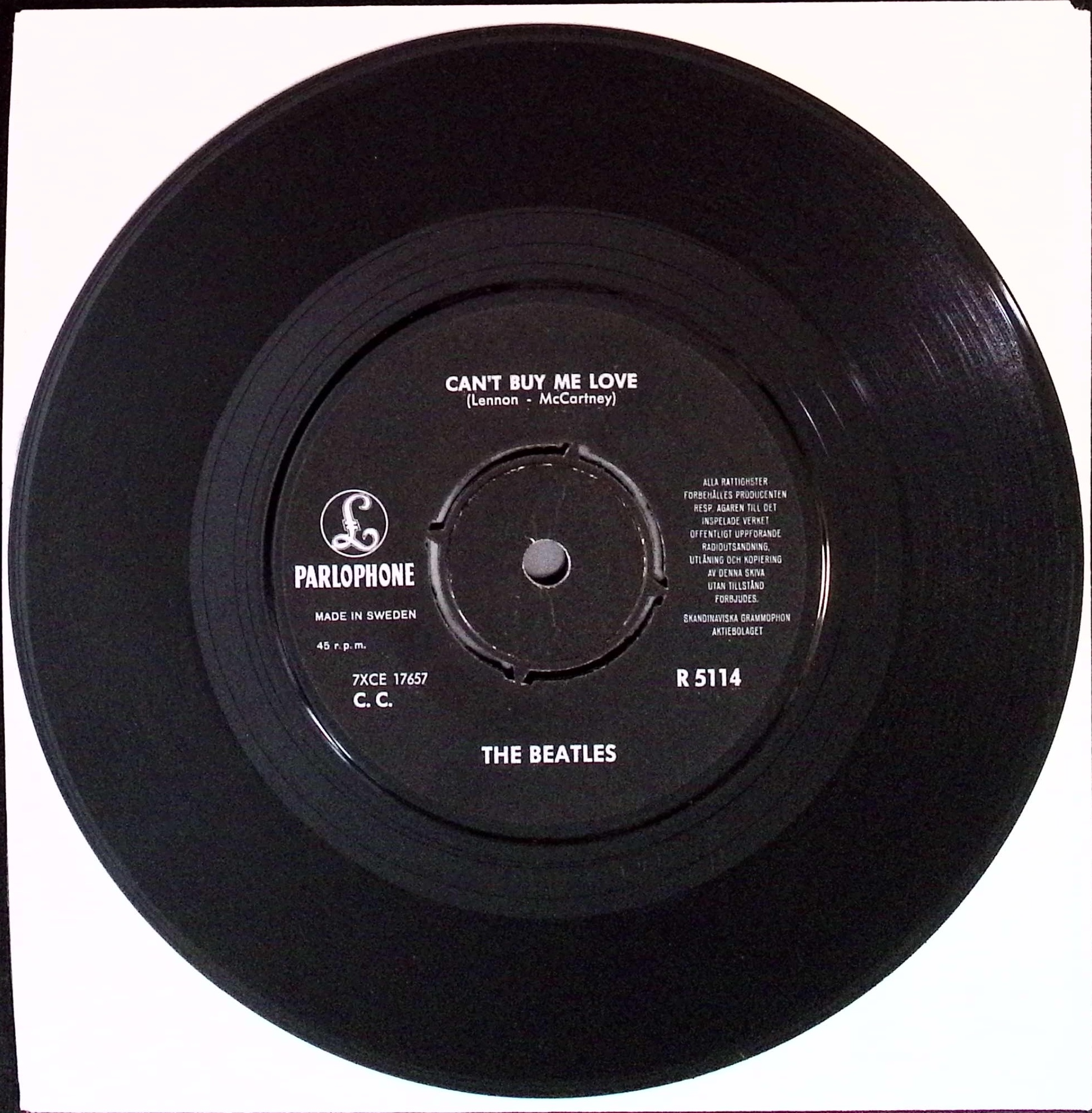 The Beatles - Can't Buy Me Love / You Can't Do That (Sweden)
