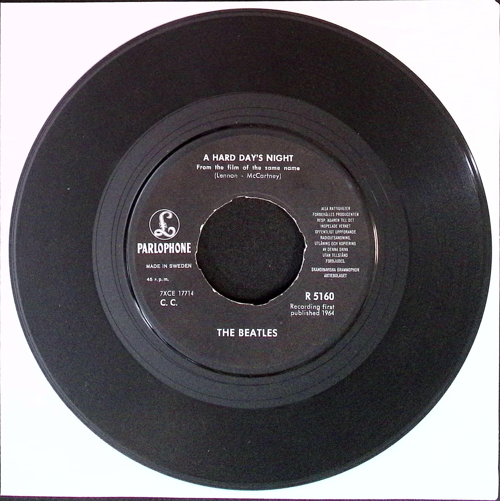 The Beatles - A Hard Day's Night / Things We Said Today (Sweden)