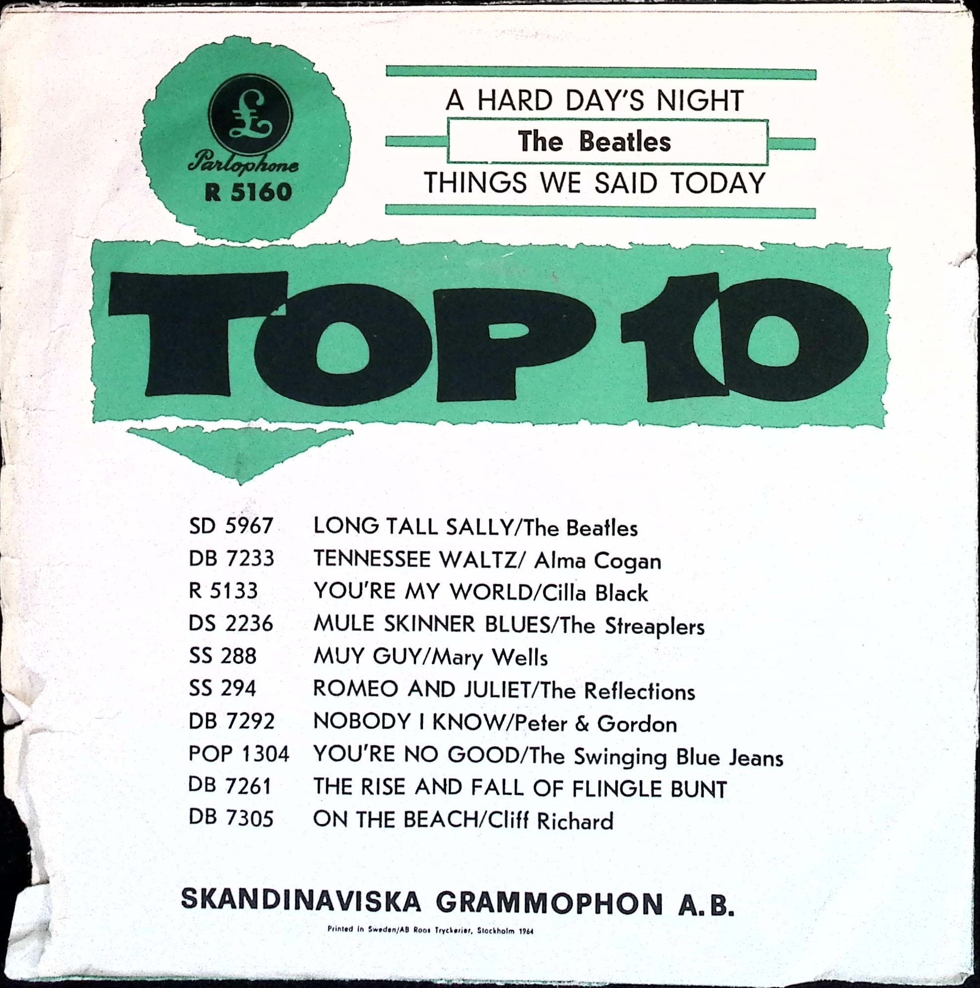 The Beatles - A Hard Day's Night  (Sweden)