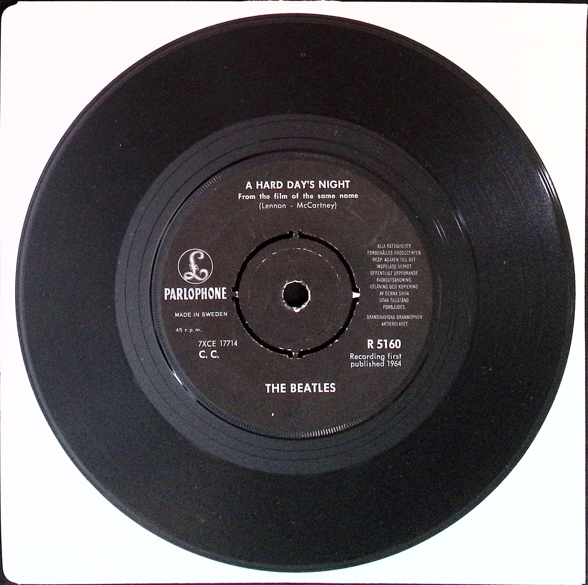 The Beatles - A Hard Day's Night  (Sweden)