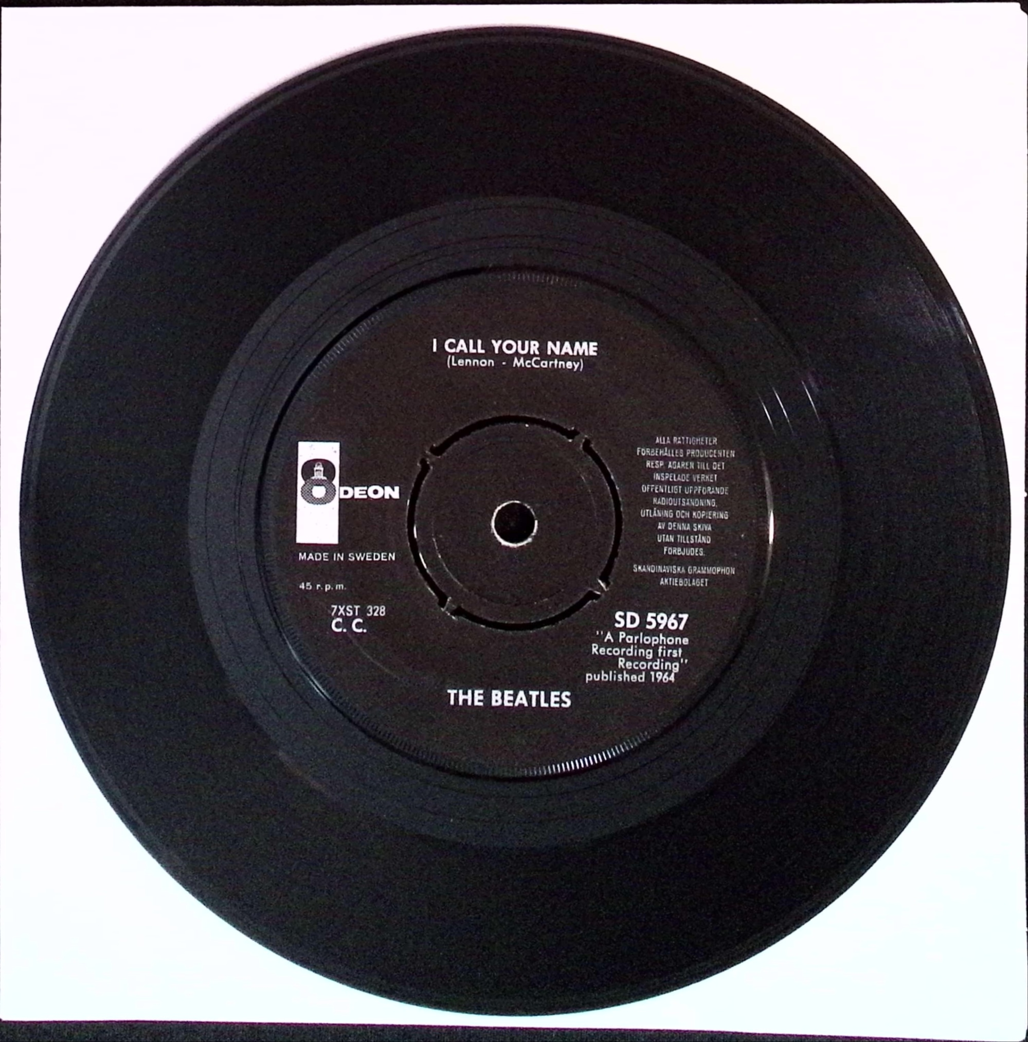 The Beatles - Long Tall Sally / I Call Your Name (Sweden)