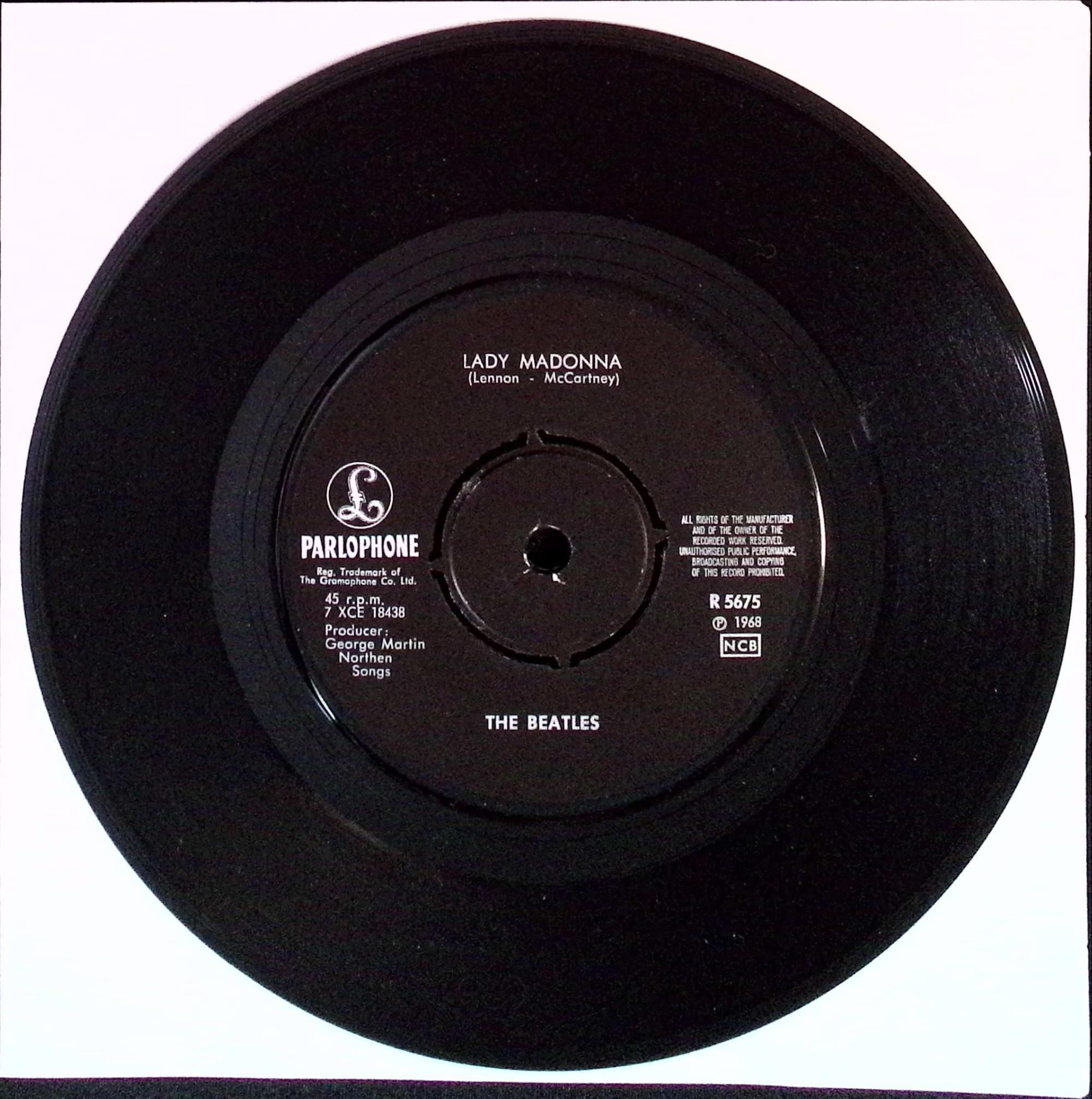 The Beatles - Lady Madonna / Inner Light (Sweden)