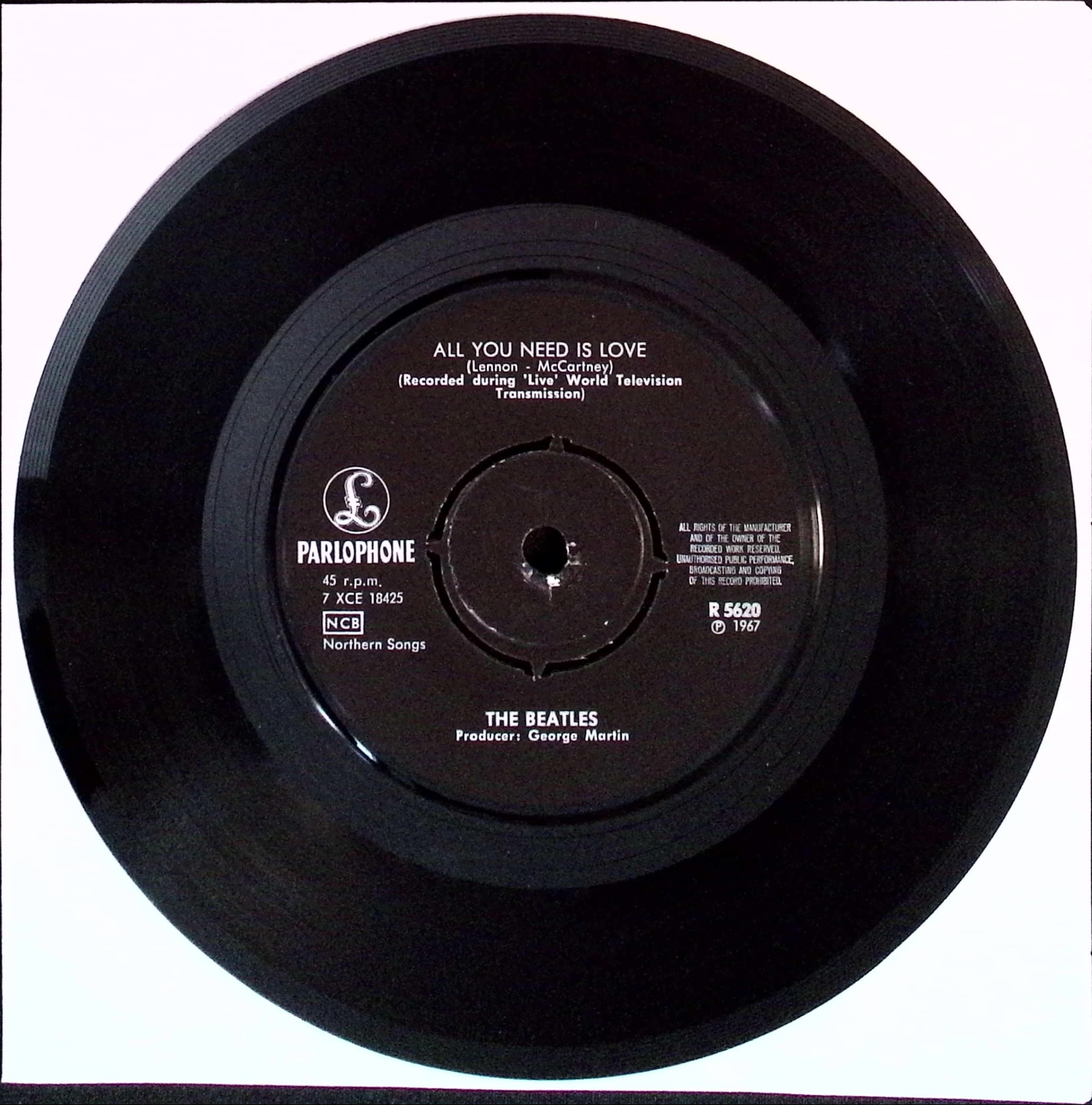 The Beatles - All You Need Is Love / Baby you're a Rich Man (Sweden)