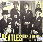 The Beatles - Ticket To Ride / Yes It Is (Sweden)