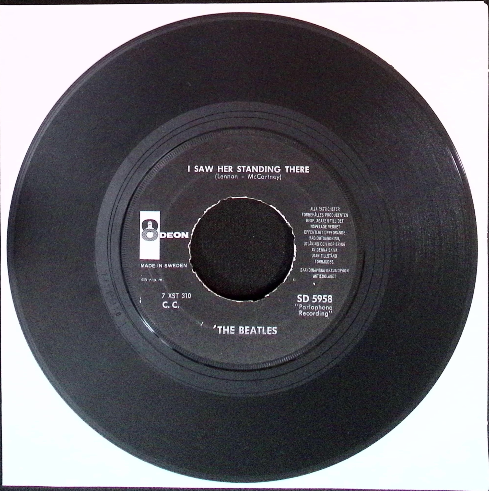 The Beatles - All My Loving / I Saw Here Standing There (Sweden)