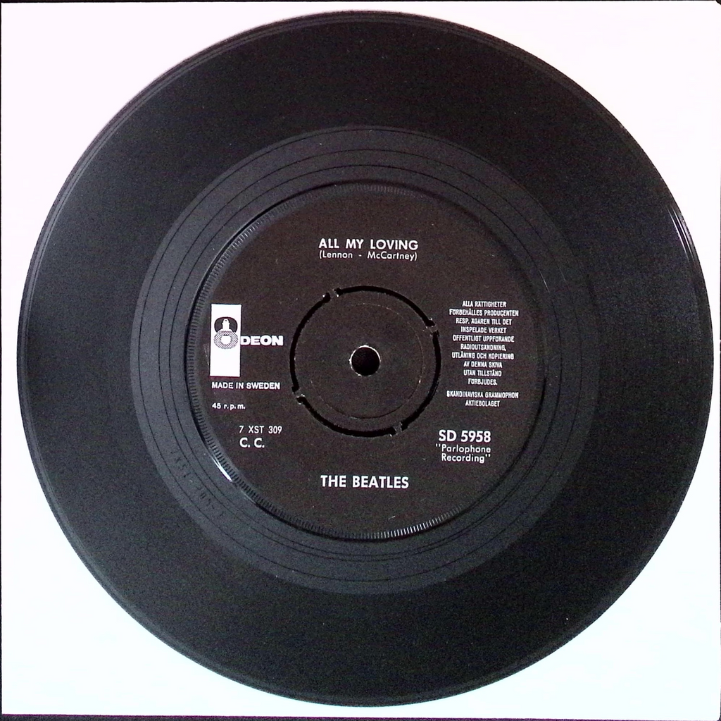 The Beatles - All My Loving / I Saw Here Standing There (Sweden)