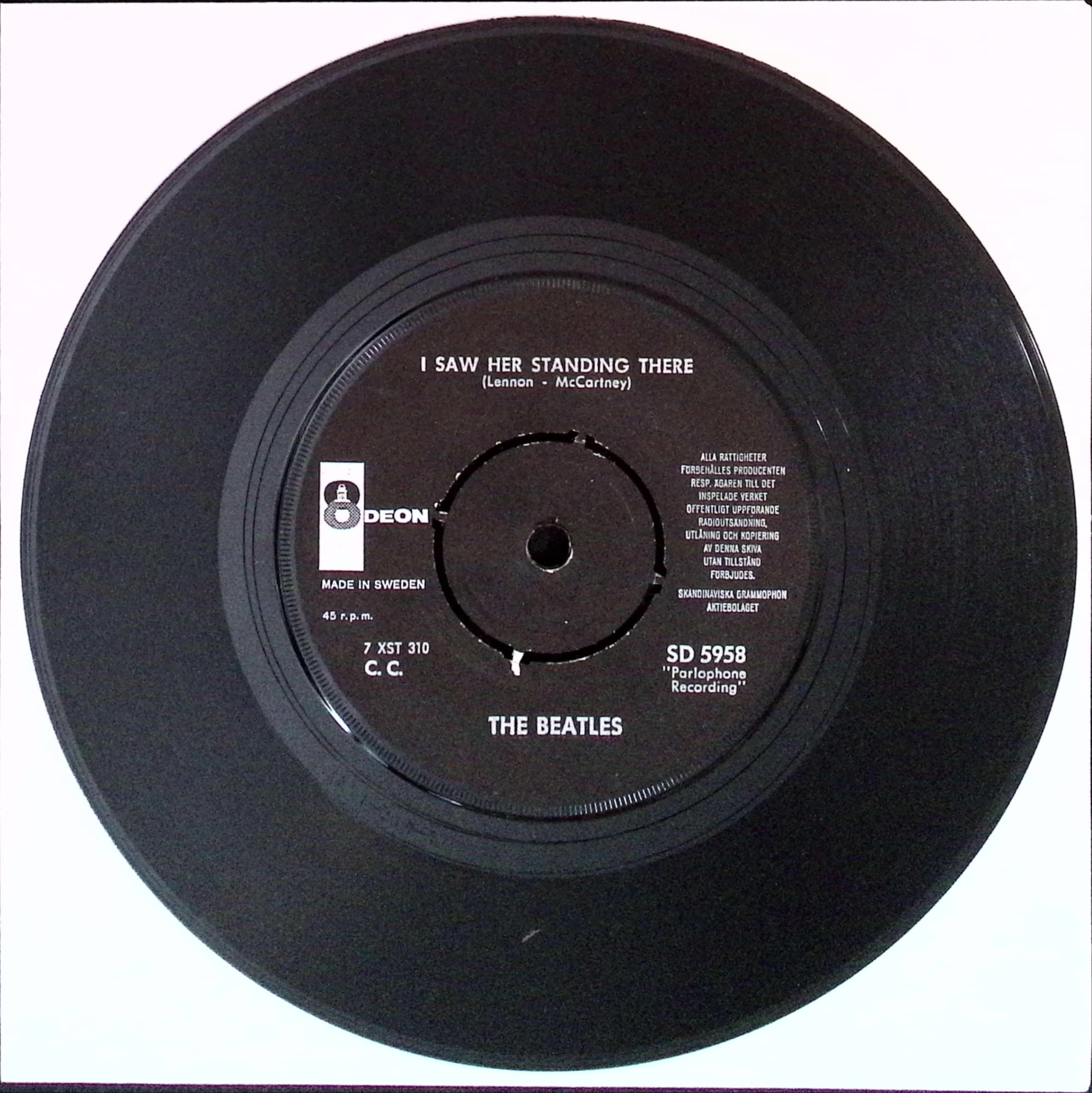 The Beatles - All My Loving / I Saw Here Standing There (Sweden)