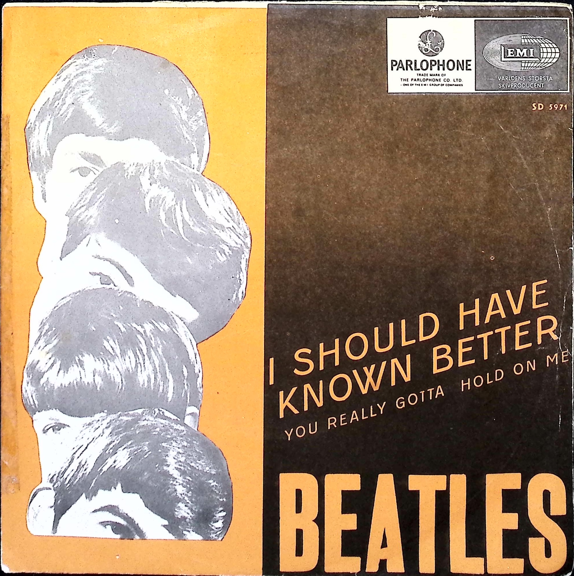 The Beatles - I Should Have Known Better / You really gotta hold on me (Sweden)