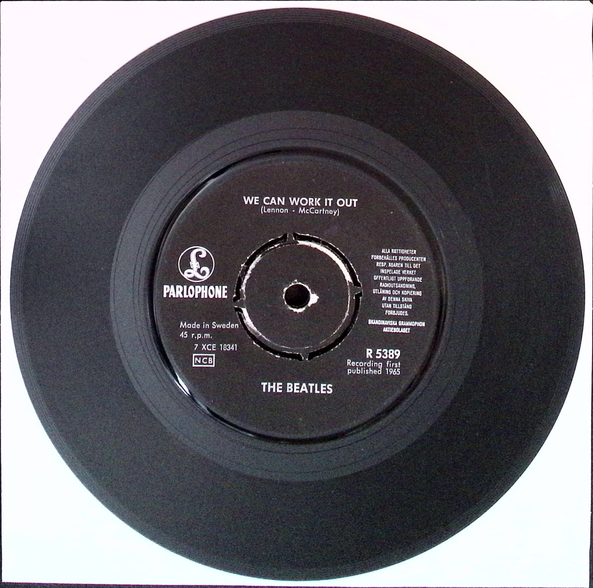 The Beatles - We Can Work It Out / Day Tripper (Sweden)