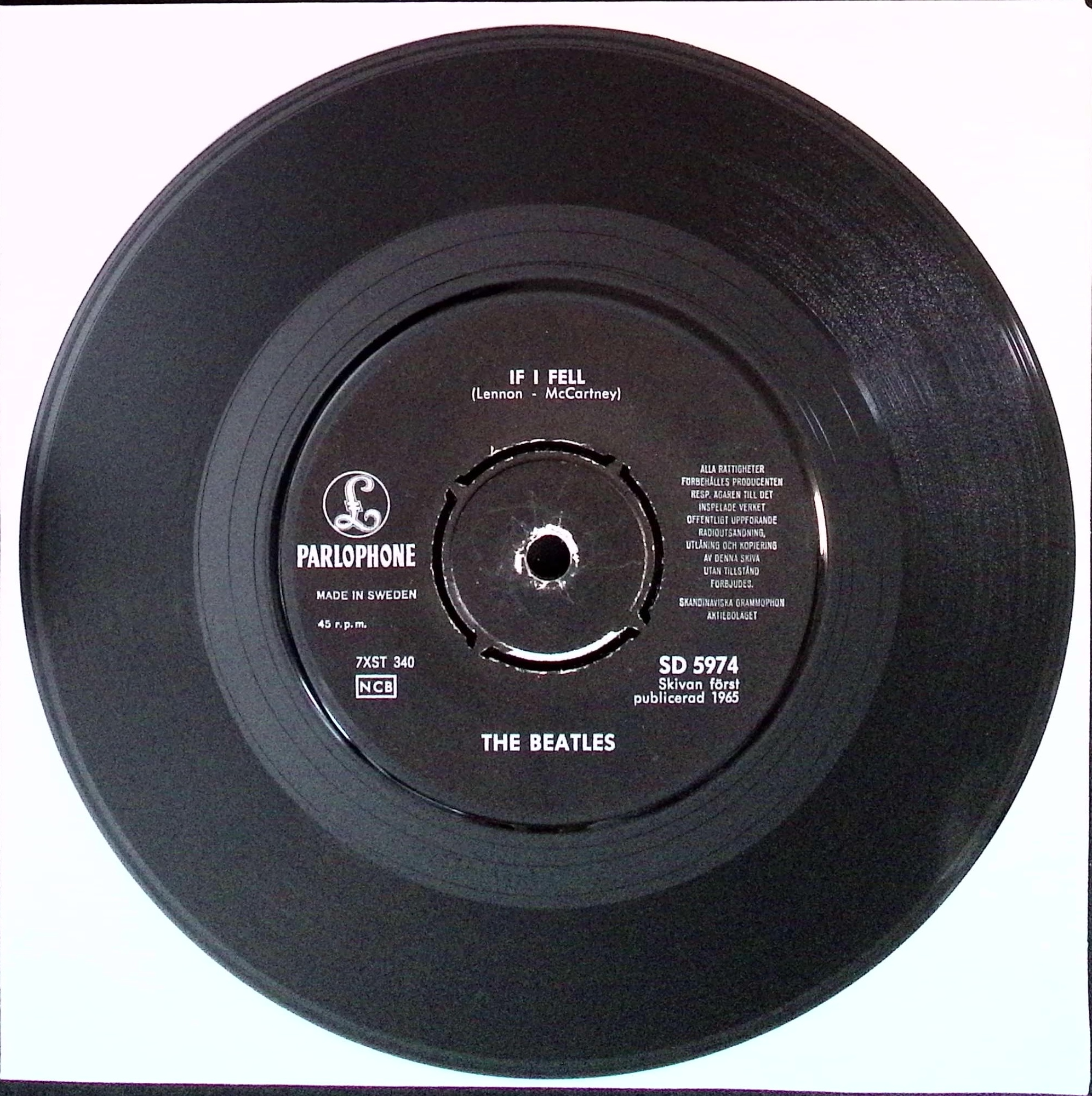 The Beatles - Rock And Roll Music / If I Fell (Sweden)
