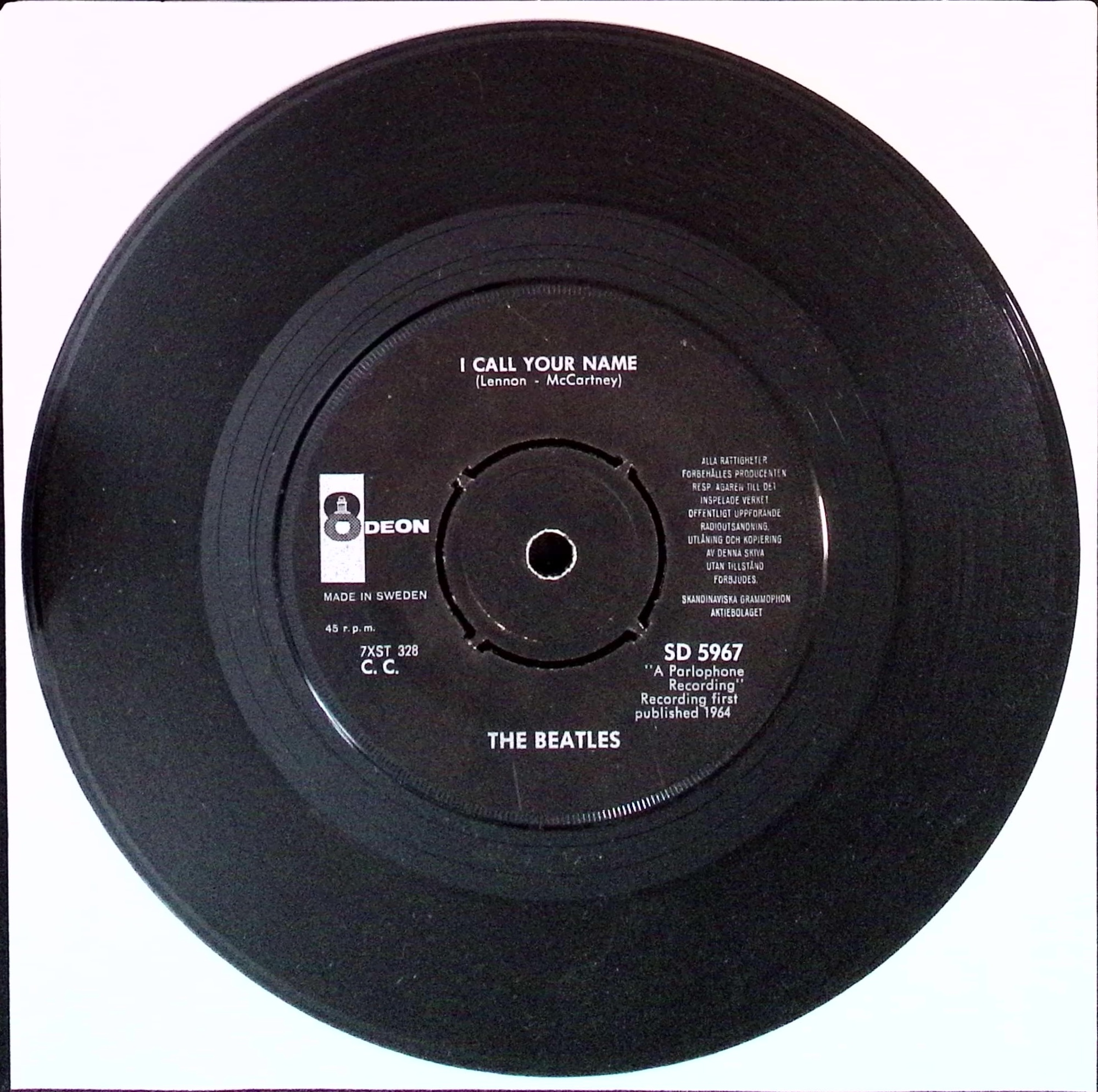 The Beatles - Long Tall Sally / I Call Your Name (Sweden)