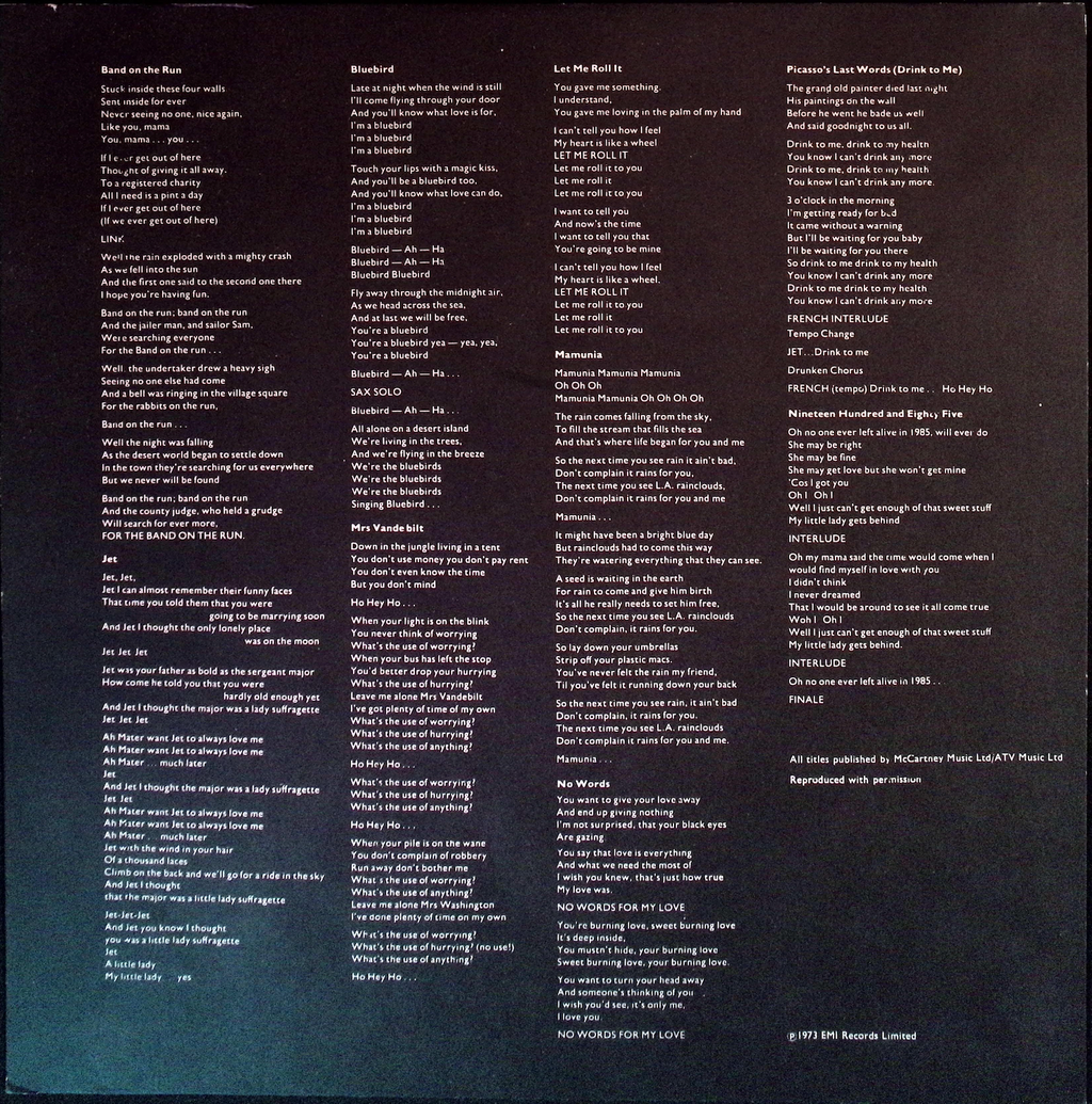 Wings - Band on The Run   (Netherlands)