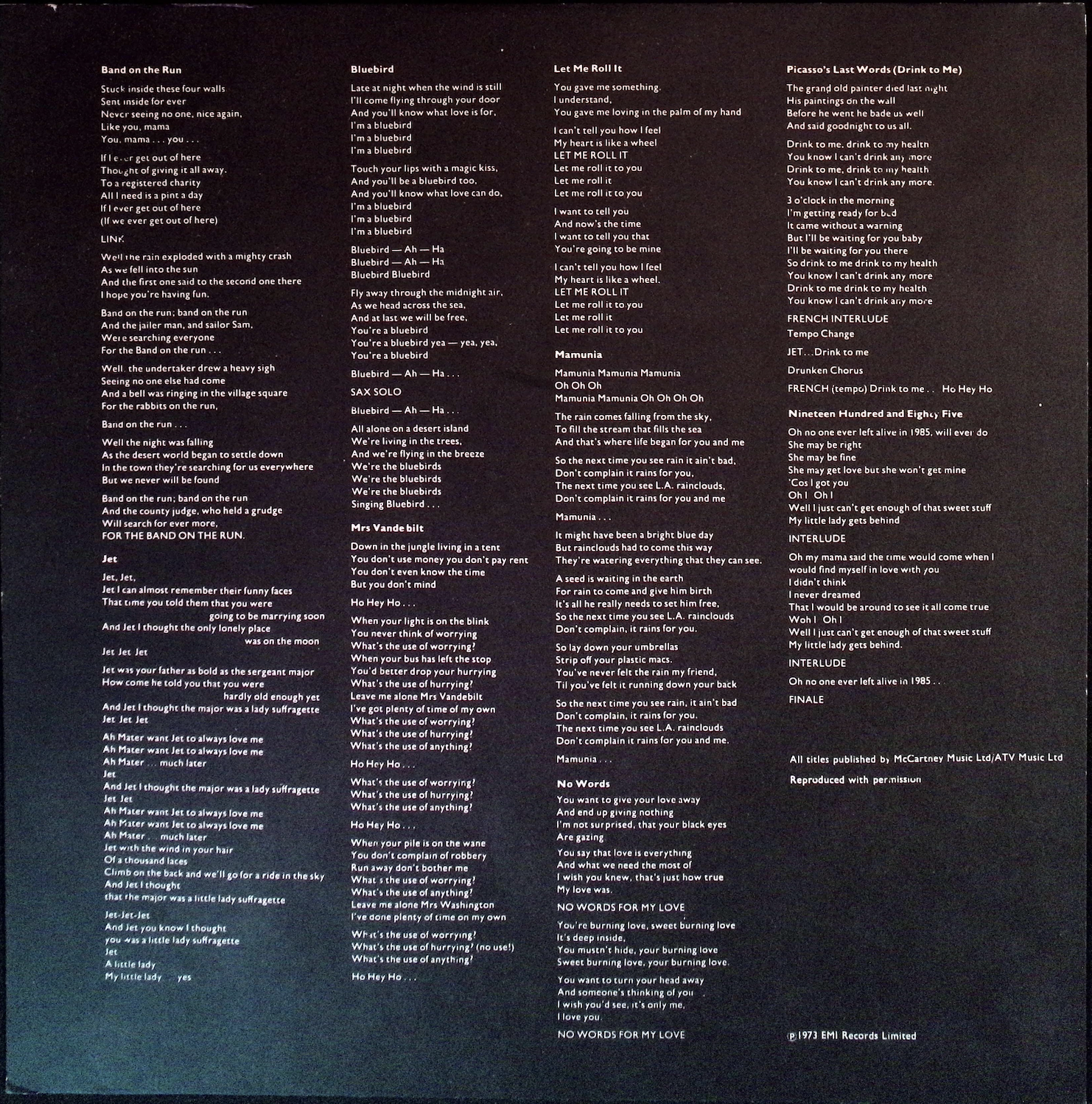 Wings - Band on The Run   (Netherlands)