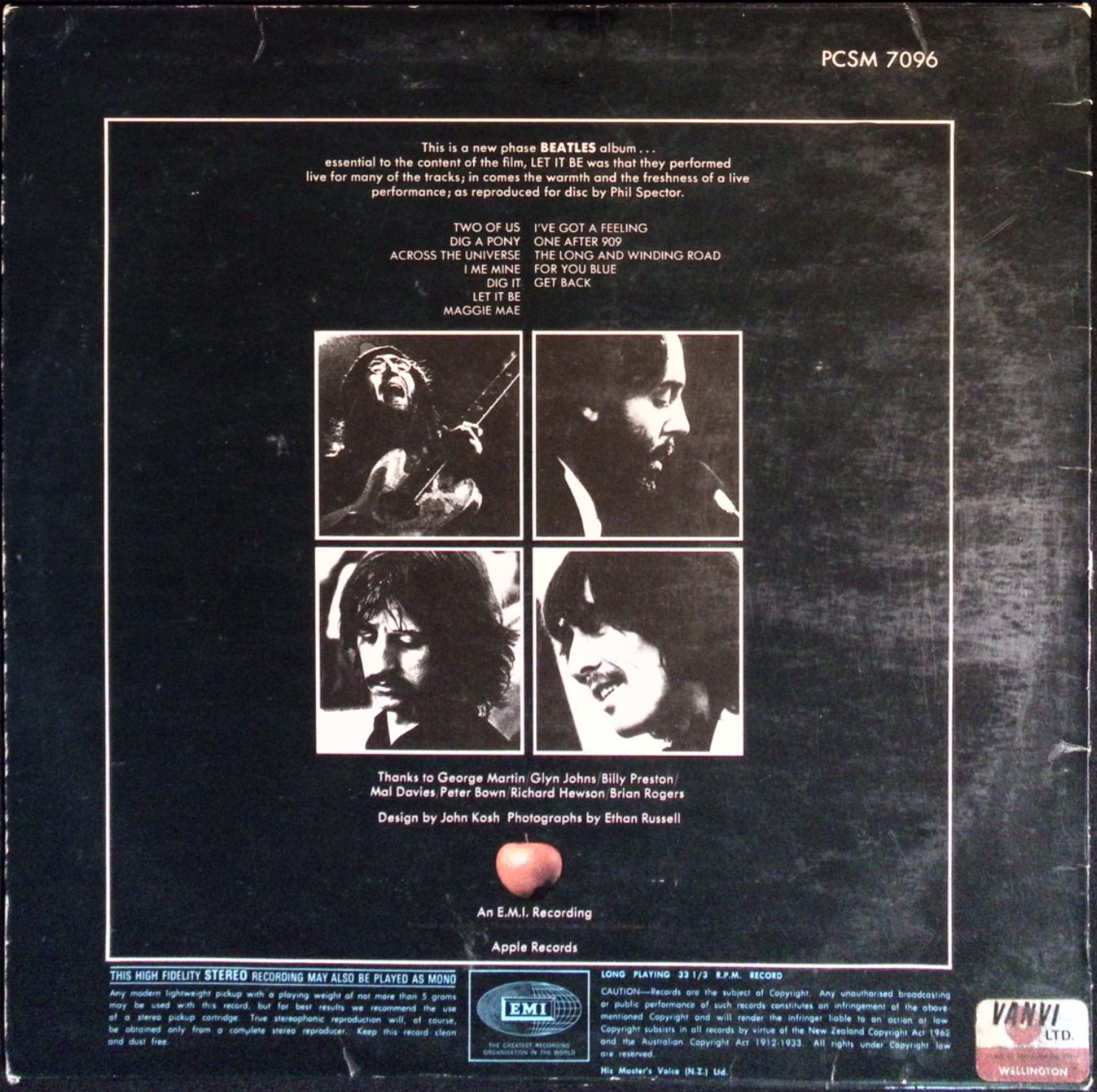 The Beatles - Let It Be (New Zealand)