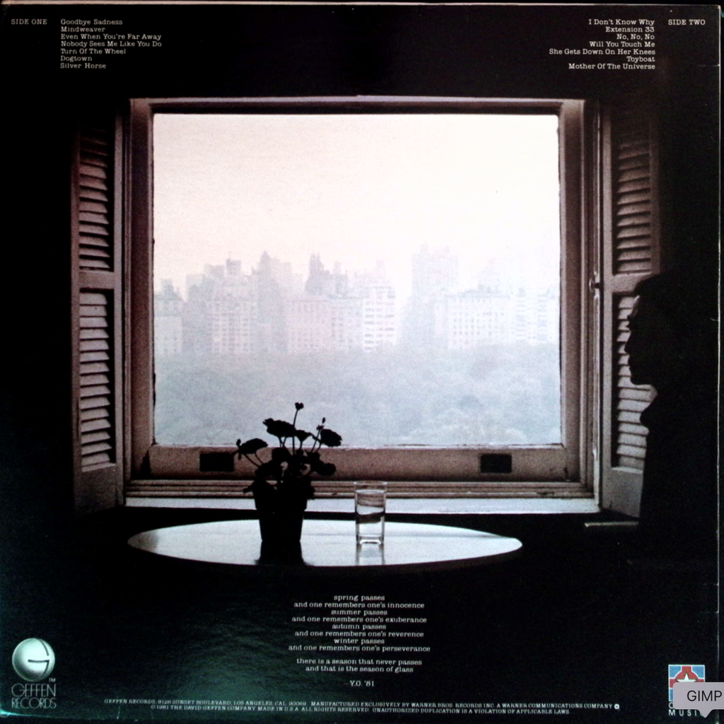 Yoko Ono - Season Of Glass (USA)